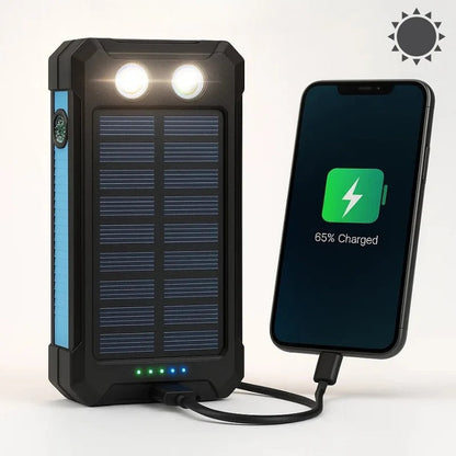 500000mAh Solar Charger Waterproof Power Bank External