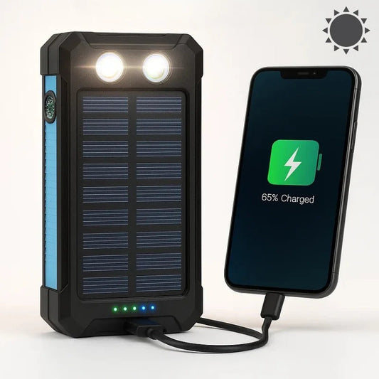 500000mAh Solar Charger Waterproof Power Bank External
