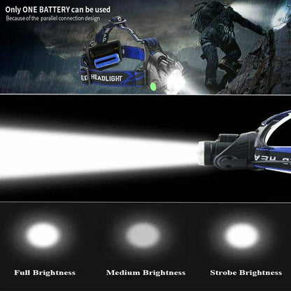 990000LM Rechargeable LED Headlamp