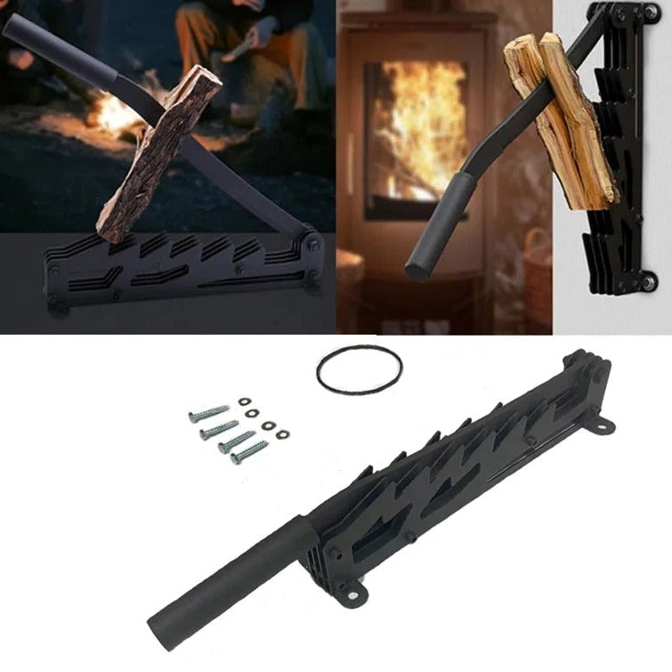 Wall Mounted Firewood Kindling Splitter