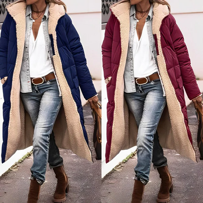 Long comfortable coat for women