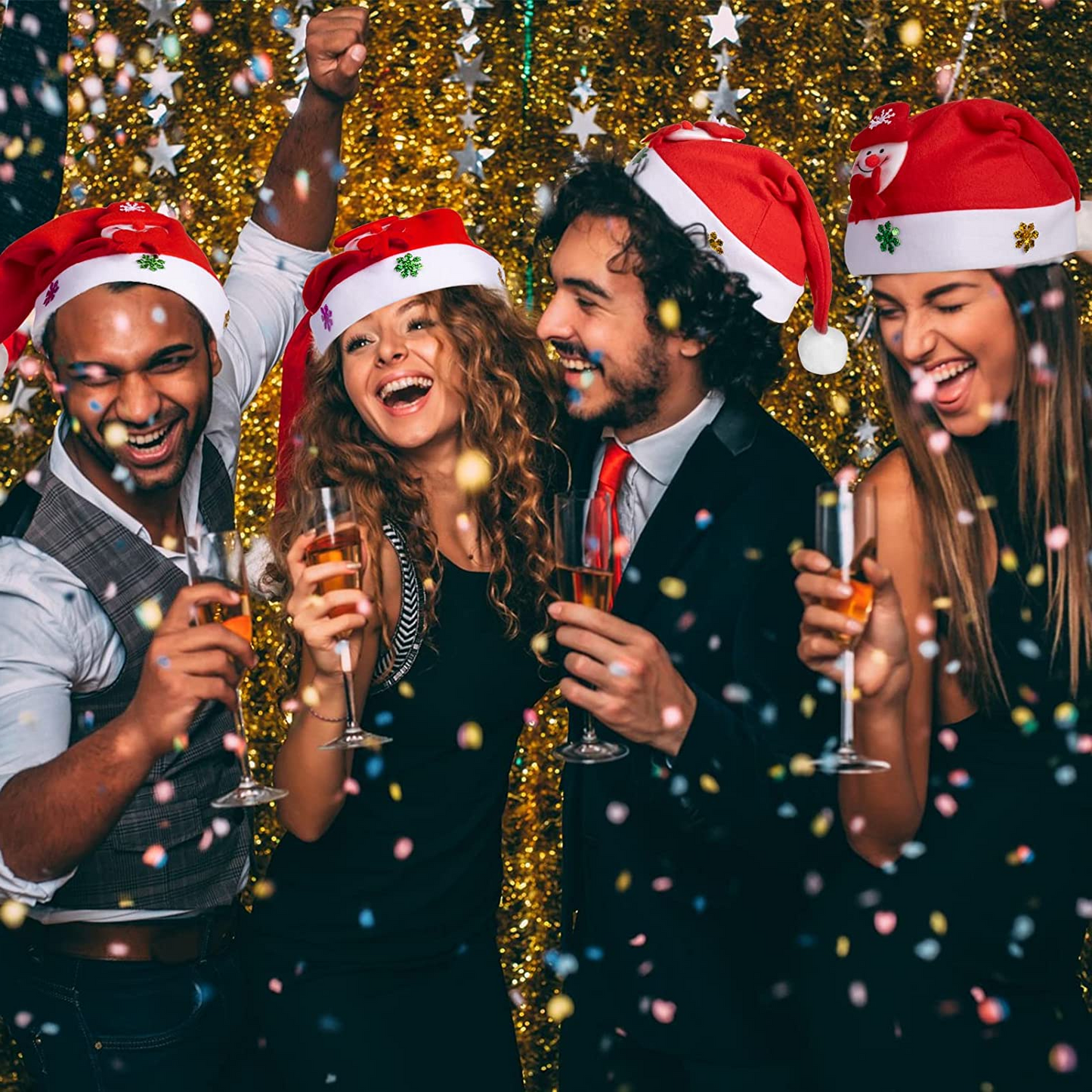 Merry Christmas LED Light Hat Santa Claus