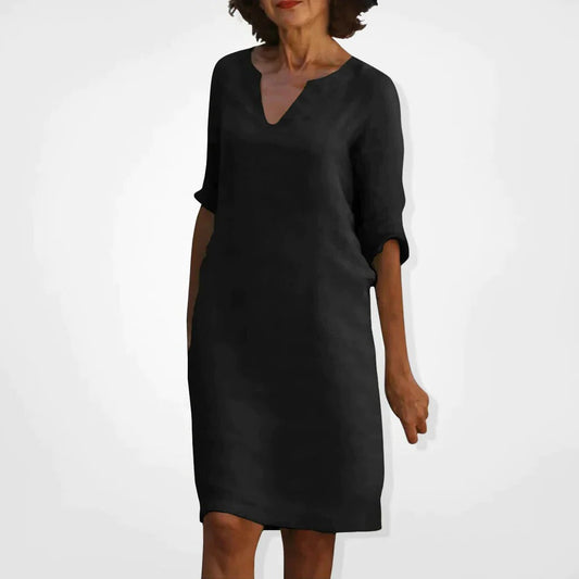 Summer Dress With V-Neck