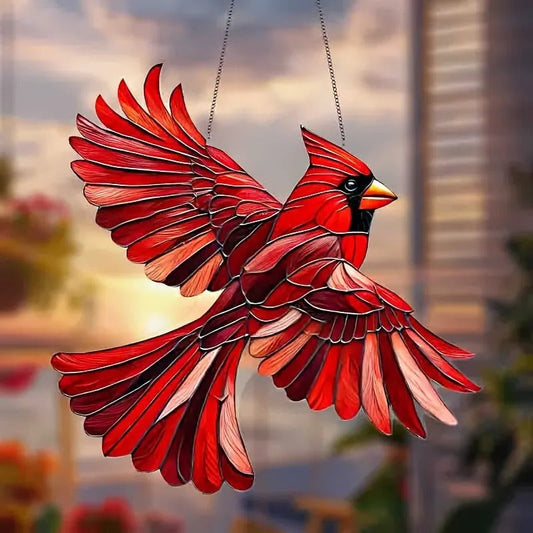 Hummingbird Suncatcher Colorful Window Hanging