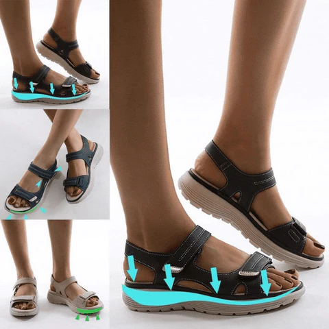 Women's orthopaedic sandals – adjustable straps for optimal comfort