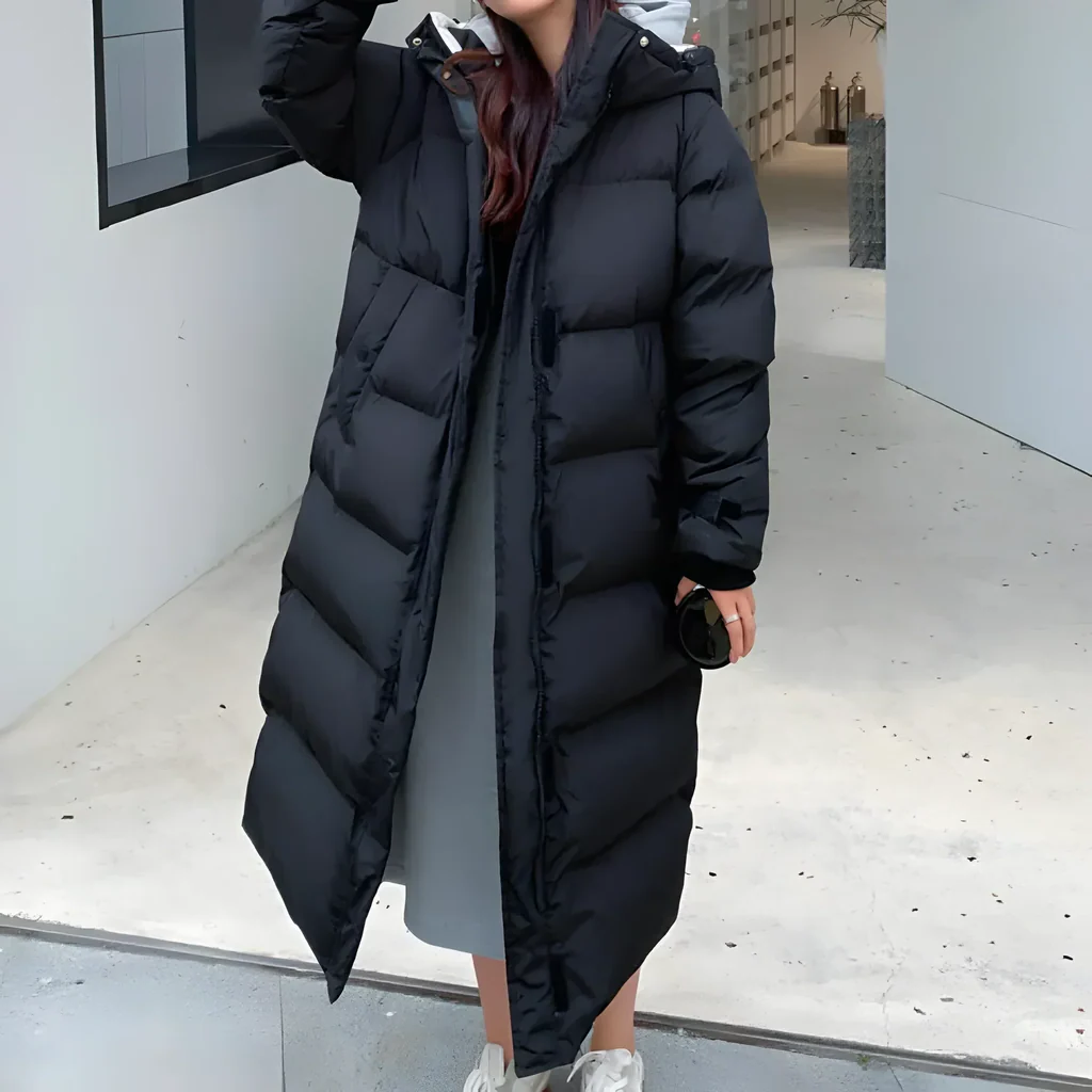 Fashionable and windproof long jacket