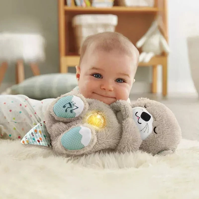 Breathing Otter Musical Stuffed Baby Plush Toy – Perfect Newborn Sensory Comfort Gift