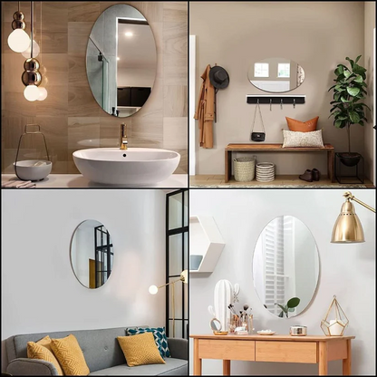 Adhesive Mirror | Oval Shape