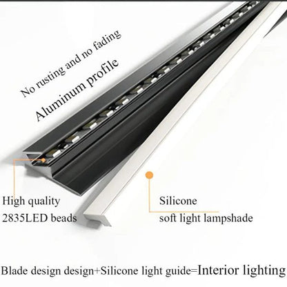 45 Degree LED Under Cabinet Lighting Bars Invisible Ultra Thin Strips