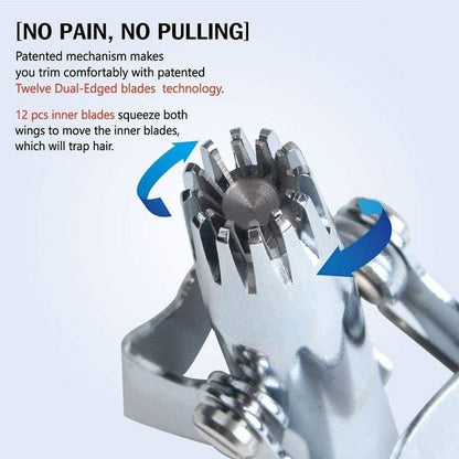 Nose Hair Trimmer for Men Stainless Steel Manual Trimmer