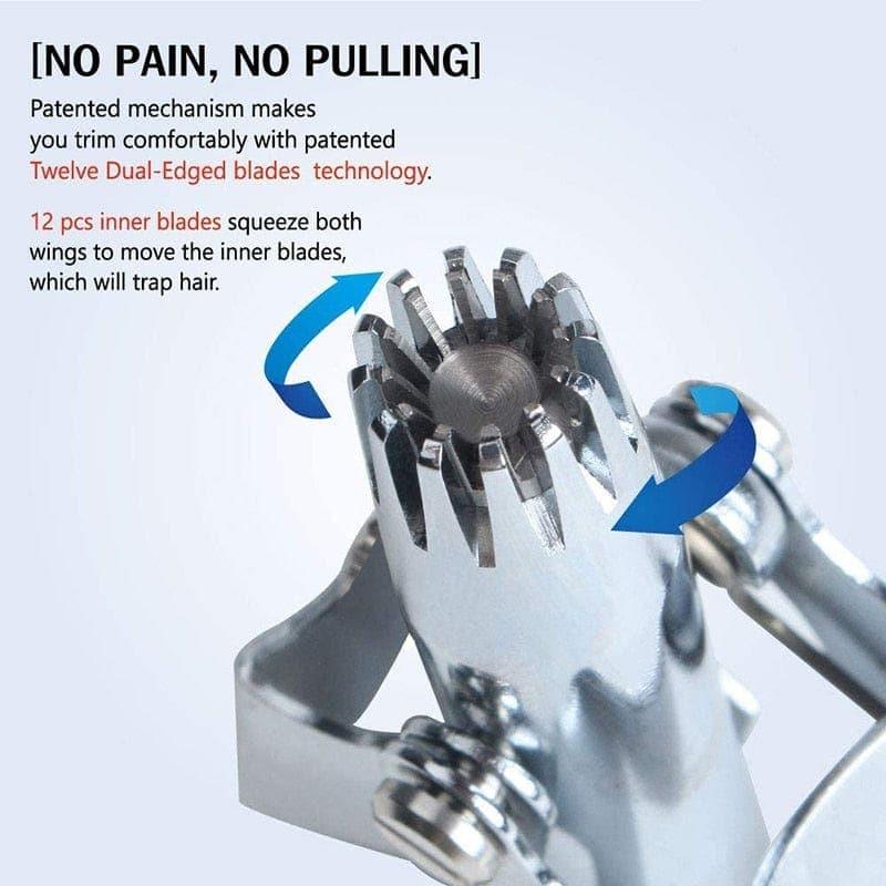 Nose Hair Trimmer for Men Stainless Steel Manual Trimmer