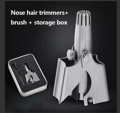 Nose Hair Trimmer for Men Stainless Steel Manual Trimmer