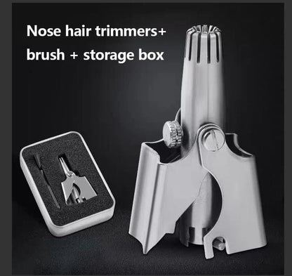 Nose Hair Trimmer for Men Stainless Steel Manual Trimmer