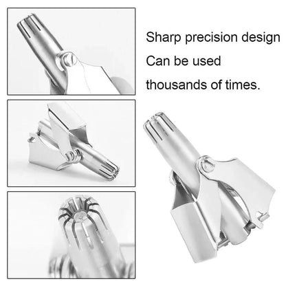 Nose Hair Trimmer for Men Stainless Steel Manual Trimmer