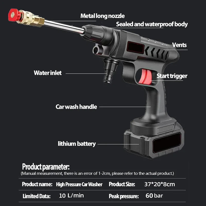 High Pressure Water Gun For Car Wash
