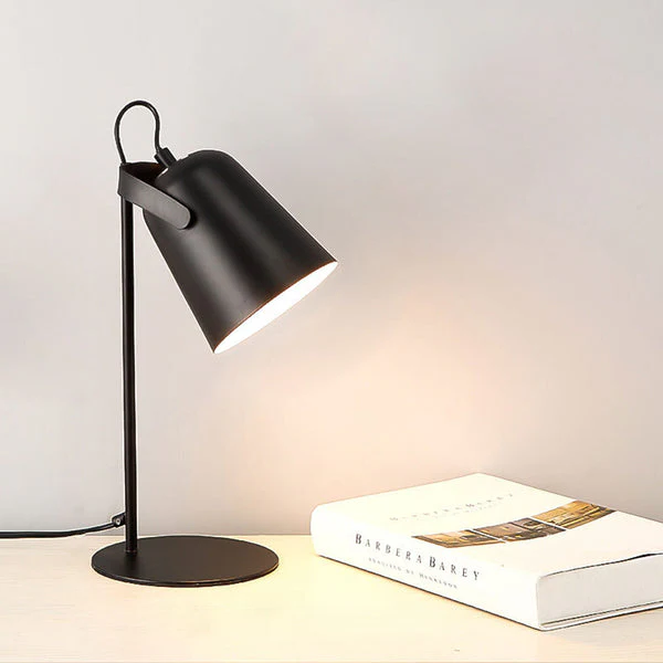 Nordic Macaron Color Creative Iron Bucket Design Light Table Lamp