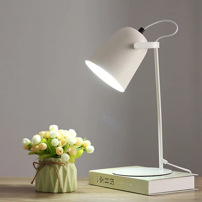 Nordic Macaron Color Creative Iron Bucket Design Light Table Lamp