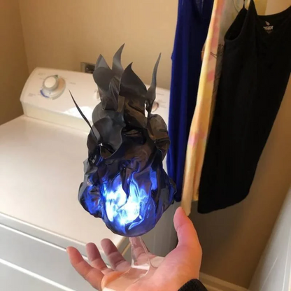 Halloween Floating Fireball Prop - LED Glowing Fireball Ornament