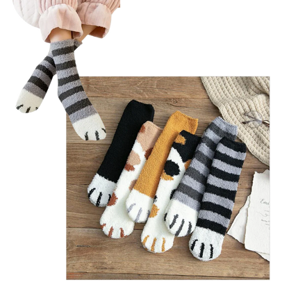Cat's Paw Winter Socks