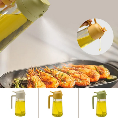 2-in-1 Glass Oil Sprayer and Dispenser