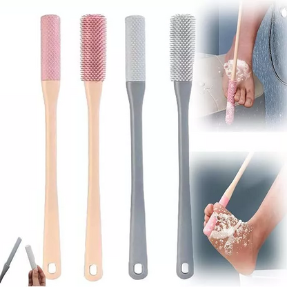 Toe Gap Cleaning Brush with Long Handle Gray-1 Set (Cleaning Brush + Anti-Itch Brush)
