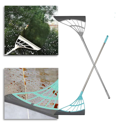 Telescopic rubber sweeper