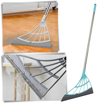 Telescopic rubber sweeper