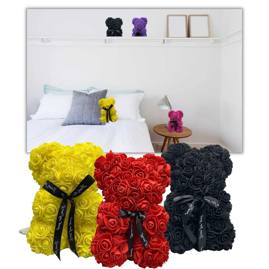 Roses teddy bear