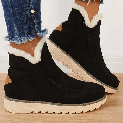 Classic Non-Slip Ankle Snow Booties Warm Fur Lining Boots