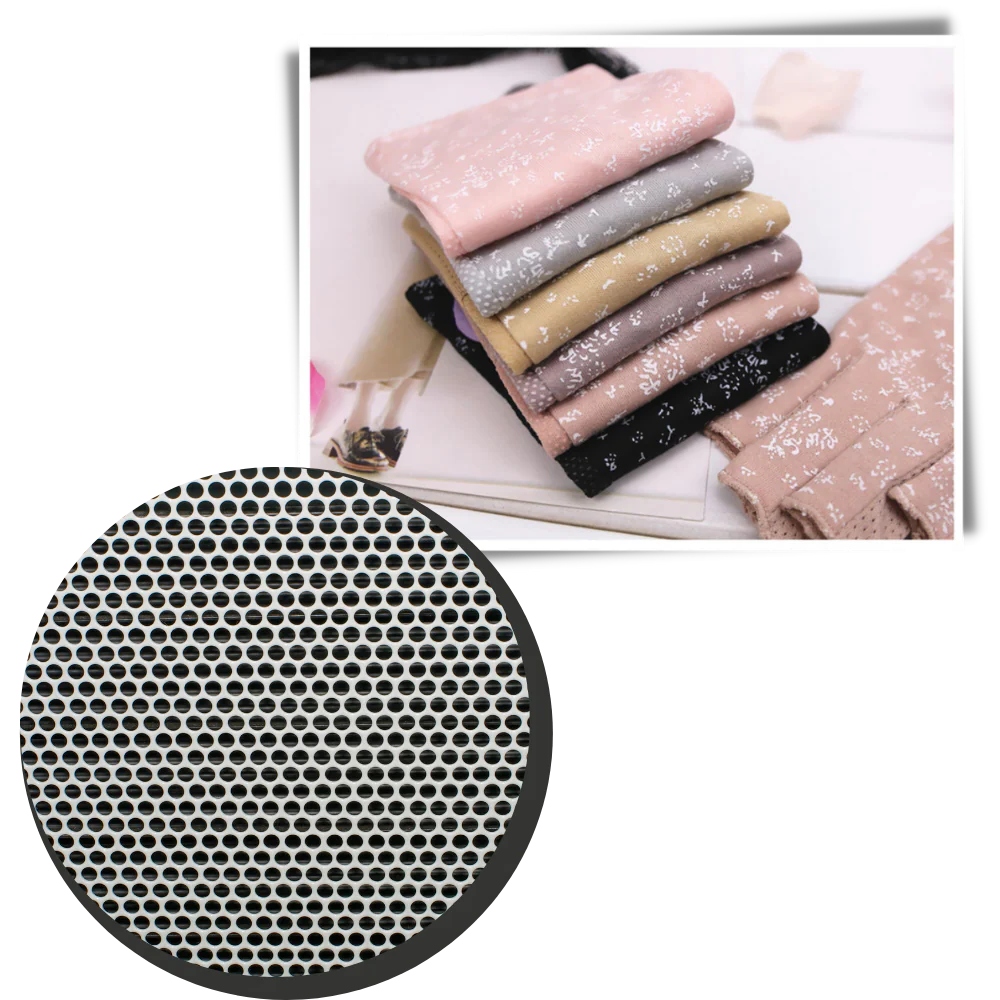 Stylish UV-Protective Cotton Gloves