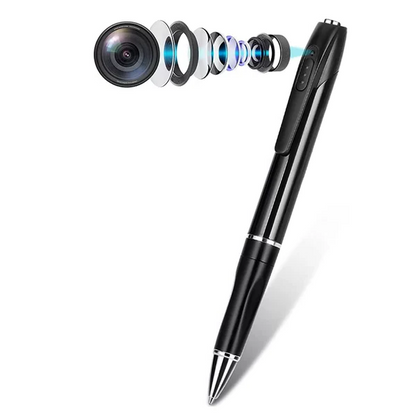 Mini Camera Pen Pocket Digital Voice Video Recorder for Business Conference 1080P Wearable Body Micro Cam Security Cameras