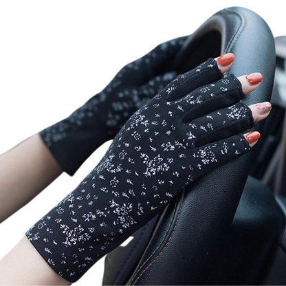 Stylish UV-Protective Cotton Gloves