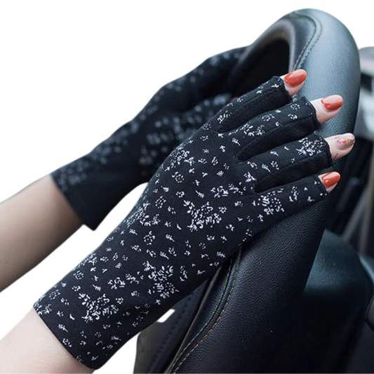 Stylish UV-Protective Cotton Gloves