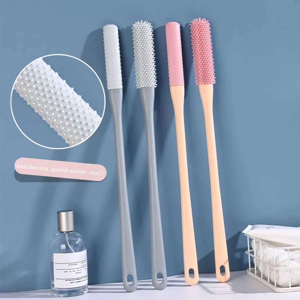 Toe Gap Cleaning Brush with Long Handle Gray-1 Set (Cleaning Brush + Anti-Itch Brush)