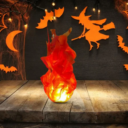 Halloween Floating Fireball Prop - LED Glowing Fireball Ornament