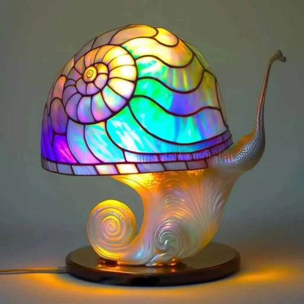 Stained Glass Plant Series Table Lamp