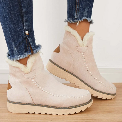 Classic Non-Slip Ankle Snow Booties Warm Fur Lining Boots