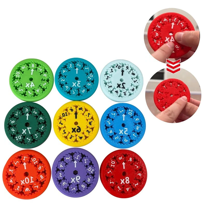 Math Facts Fidget Spinners