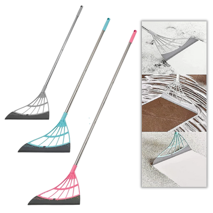 Telescopic rubber sweeper