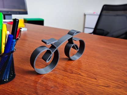 Minimalistic Bicycle Sculpture Wire Framed Style