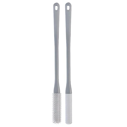 Toe Gap Cleaning Brush with Long Handle Gray-1 Set (Cleaning Brush + Anti-Itch Brush)