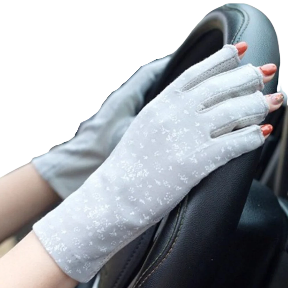 Stylish UV-Protective Cotton Gloves