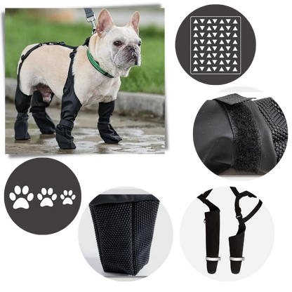 Waterproof Dog Suspenders Boots