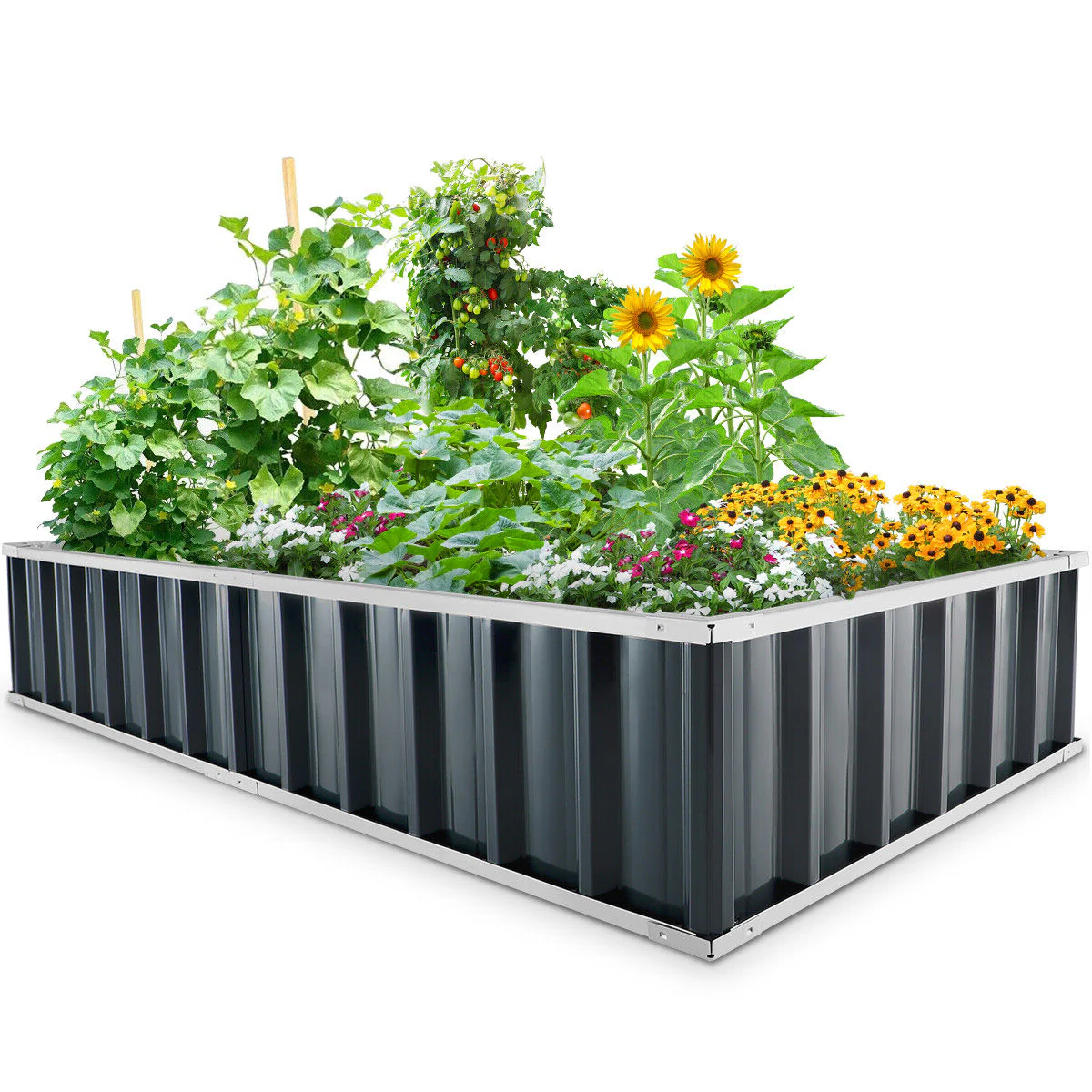 Outdoor Flower Vegetable Raised Garden Bed