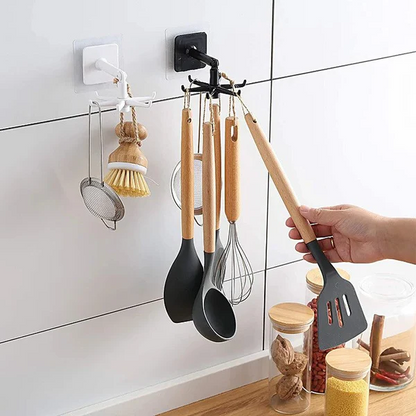 360° Rotating Self-Adhesive Utility Hook