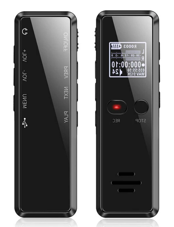 Professional Digital Voice Recorder | Audio Sound Recorder | Auto Saving Files with Built-in Speaker