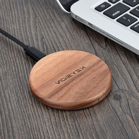 Fast Charging Wireless Charger (Wood)
