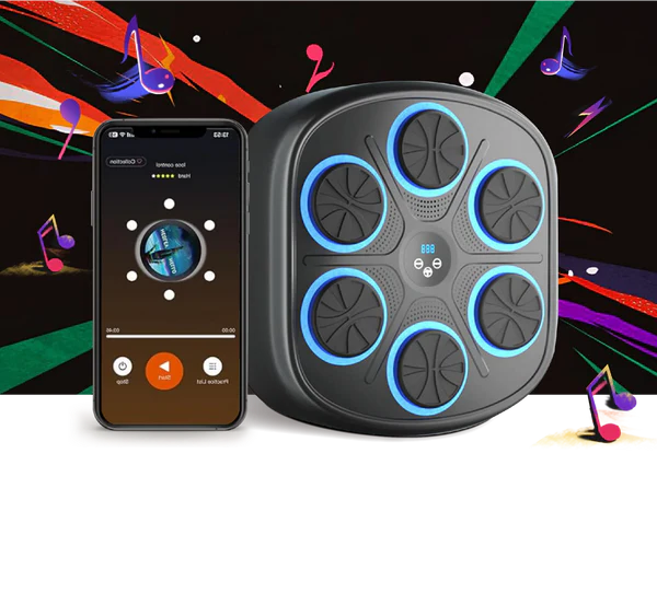 Interactive Music Boxing Machine with Gloves