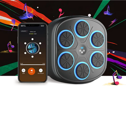Interactive Music Boxing Machine with Gloves