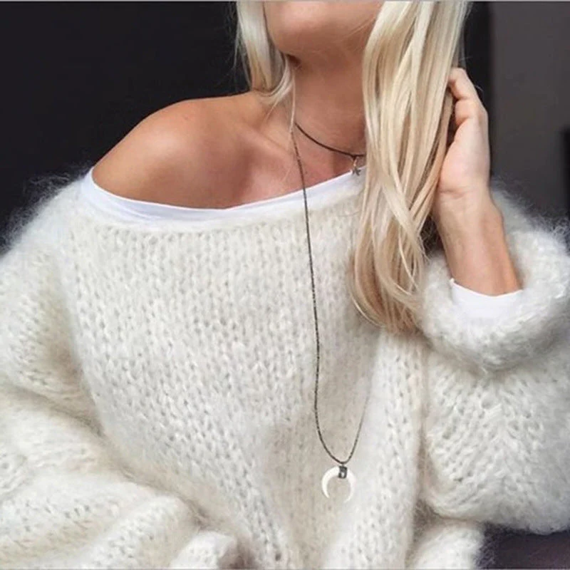 Stylish knitted sweater